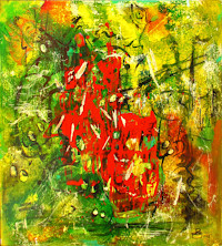 0314 – Jens Brueckmann – Fülle die Luft mit grünen Steinen. Das Licht der Freude leuchtet vor Lachen und die Krone ist gelb